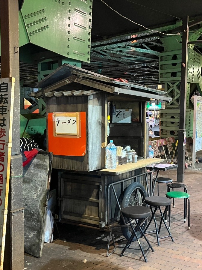 屋台のラーメン@飯田橋駅前